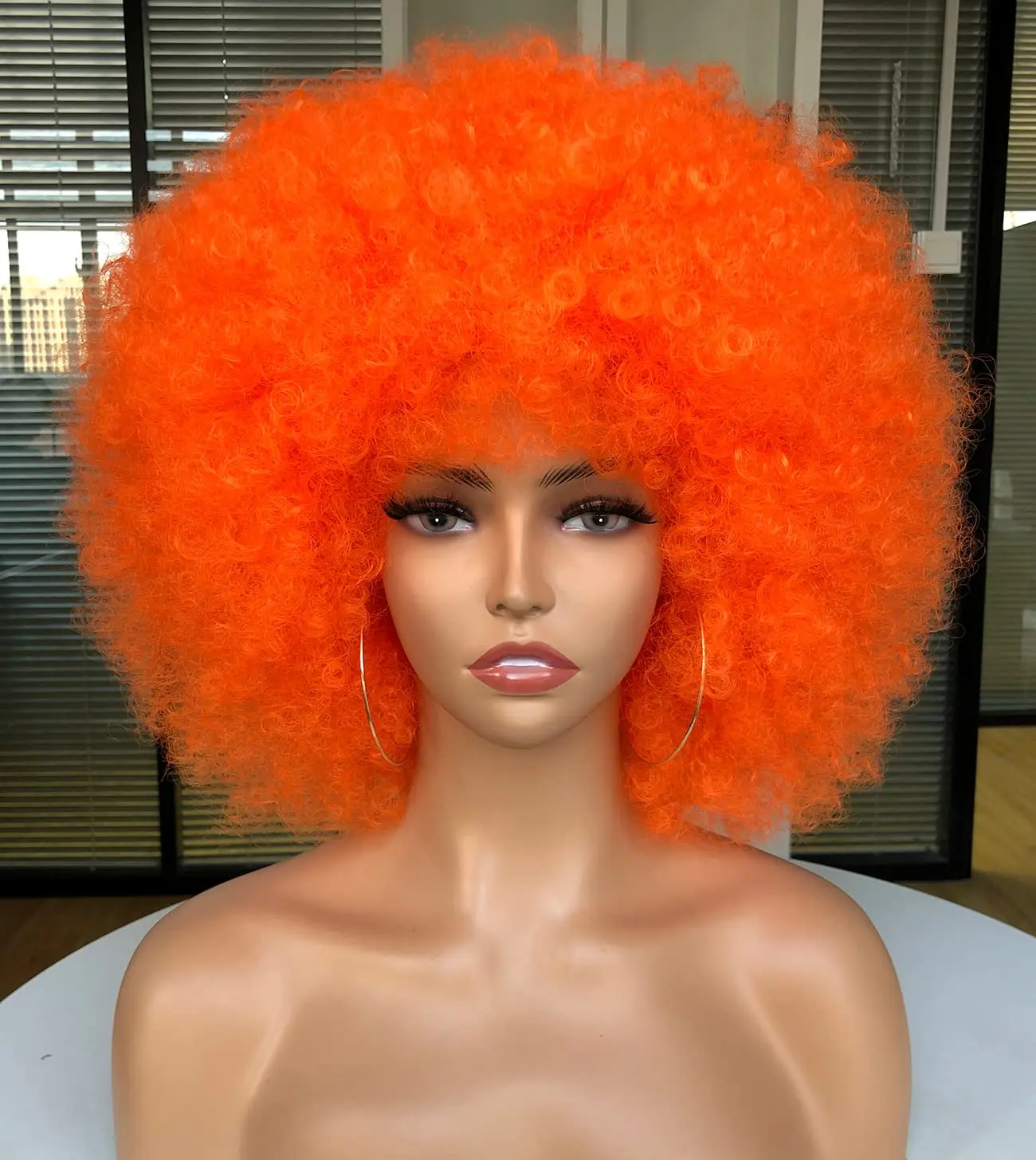 Synthetic Braided Wigs For Black Women - Afro Wig Kinky Curly Synthetic Wig