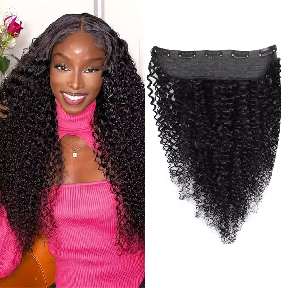 Seamless Clip In Hair Extensions Human Hair - 1 Pcs Clips In One Piece