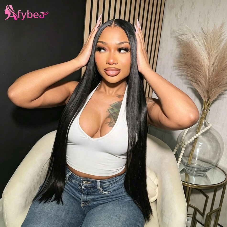 Hd Lace Frontal Wig Human Hair Pre Plucked - Straight Human Hair Wigs Glueless 220