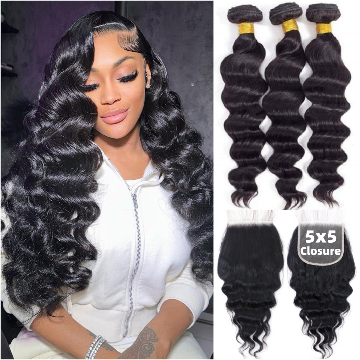 Water Wave Bulk Human Hair For Braiding - Extensiones De Cabello 100 Humano Boho