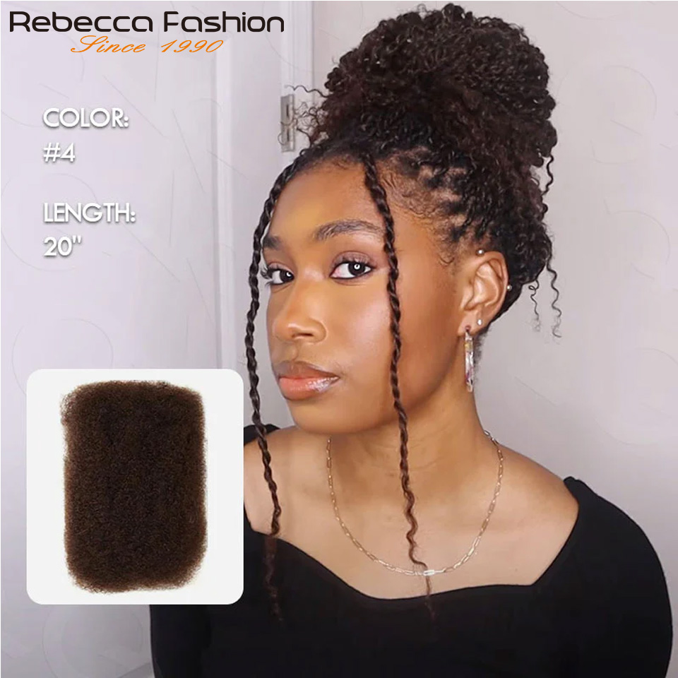 Water Wave Bulk Human Hair For Braiding - Afro Kinky Curly Bulk Human Hair