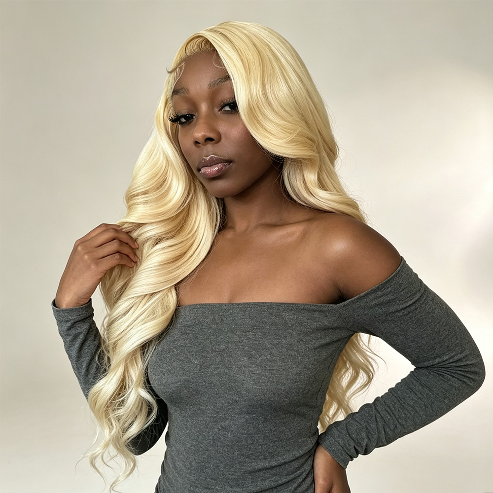 613 Blonde Body Wave Lace Front Wig - 13x4 13x6 HD Transparent Lace Frontal