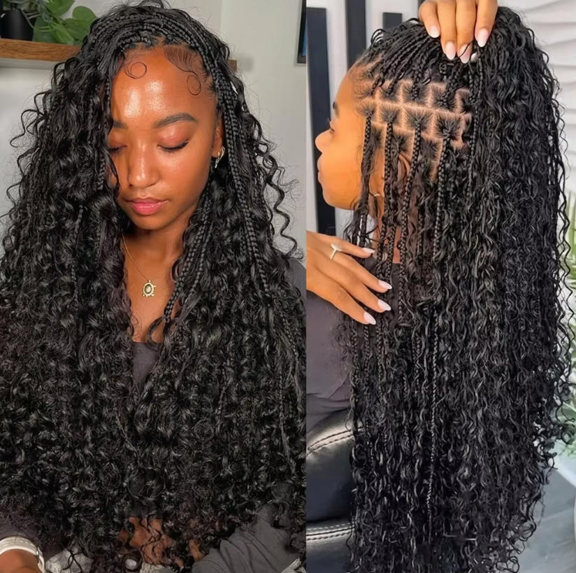 Water Wave Bulk Human Hair For Braiding - Loose Bulk Human Hair Deep Water