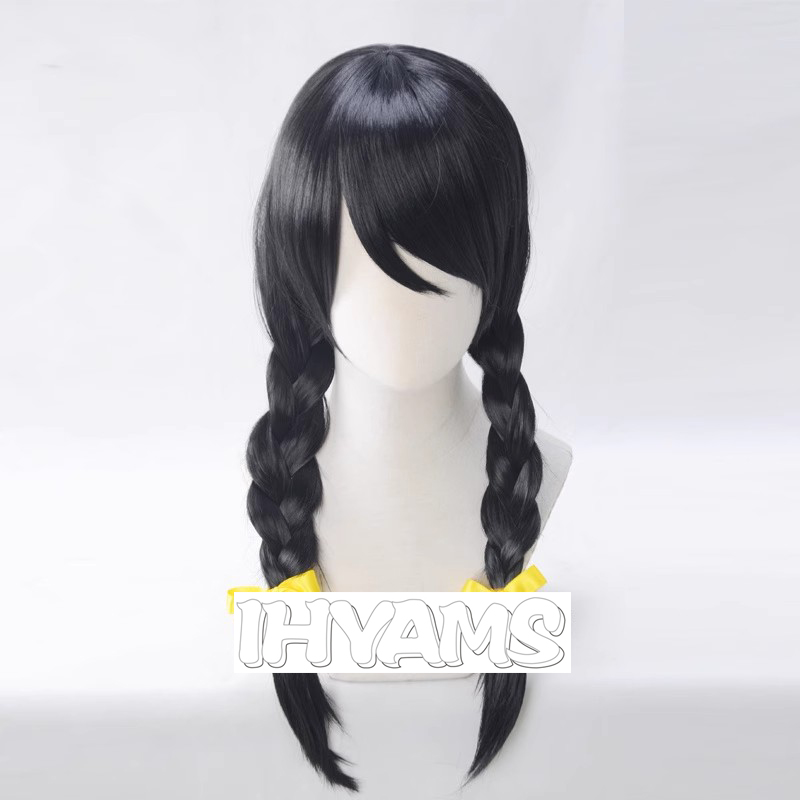Synthetic Braided Wigs For Black Women - Bakemonogatari Hanekawa Tsubasa Wig Cosplay Black