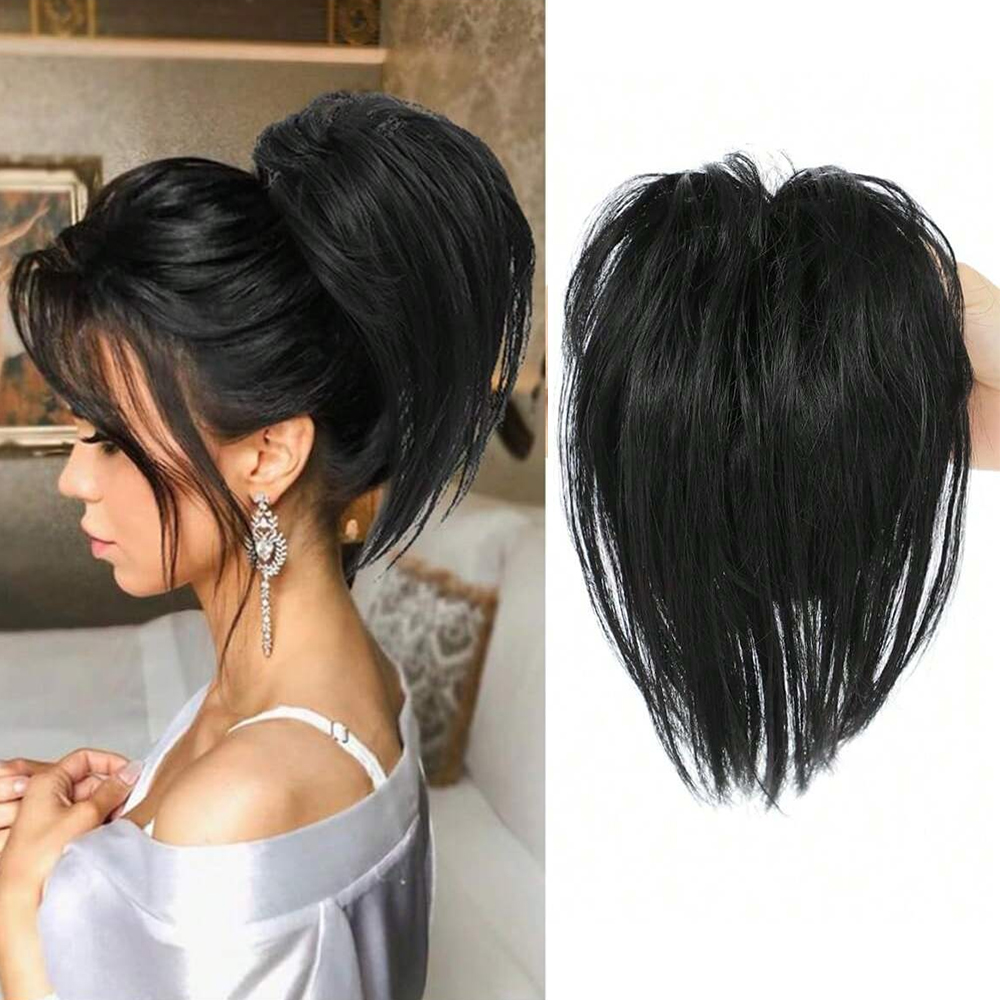 Claw Clip Messy Bun Hair Piece - Synthetic Messy Straight Ponytail Claw Hair