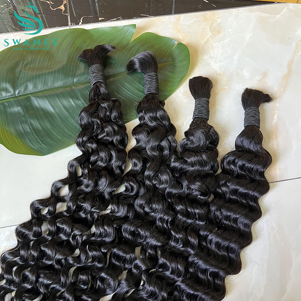 Water Wave Bulk Human Hair For Braiding - Water Wave 100% Human Hair Bulk