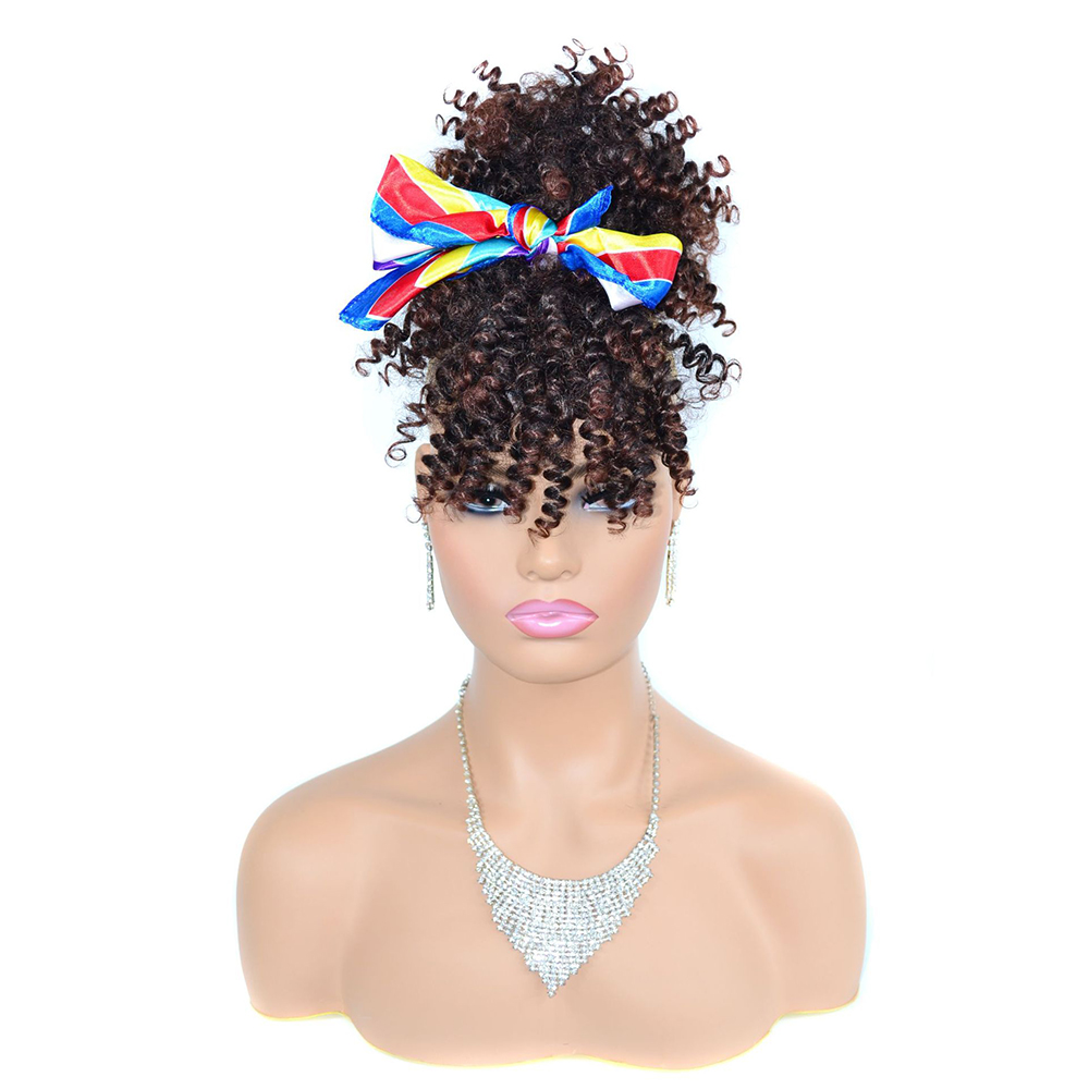 Drawstring Afro Curly Puff Ponytail - Drawstring Afro Kinky Curly Puff Ponytail