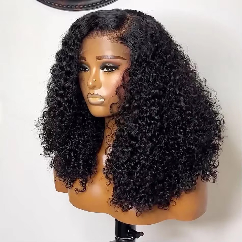 Glueless Wear And Go Human Hair Wig - 230% Short Curly Bob 13x4 Lace