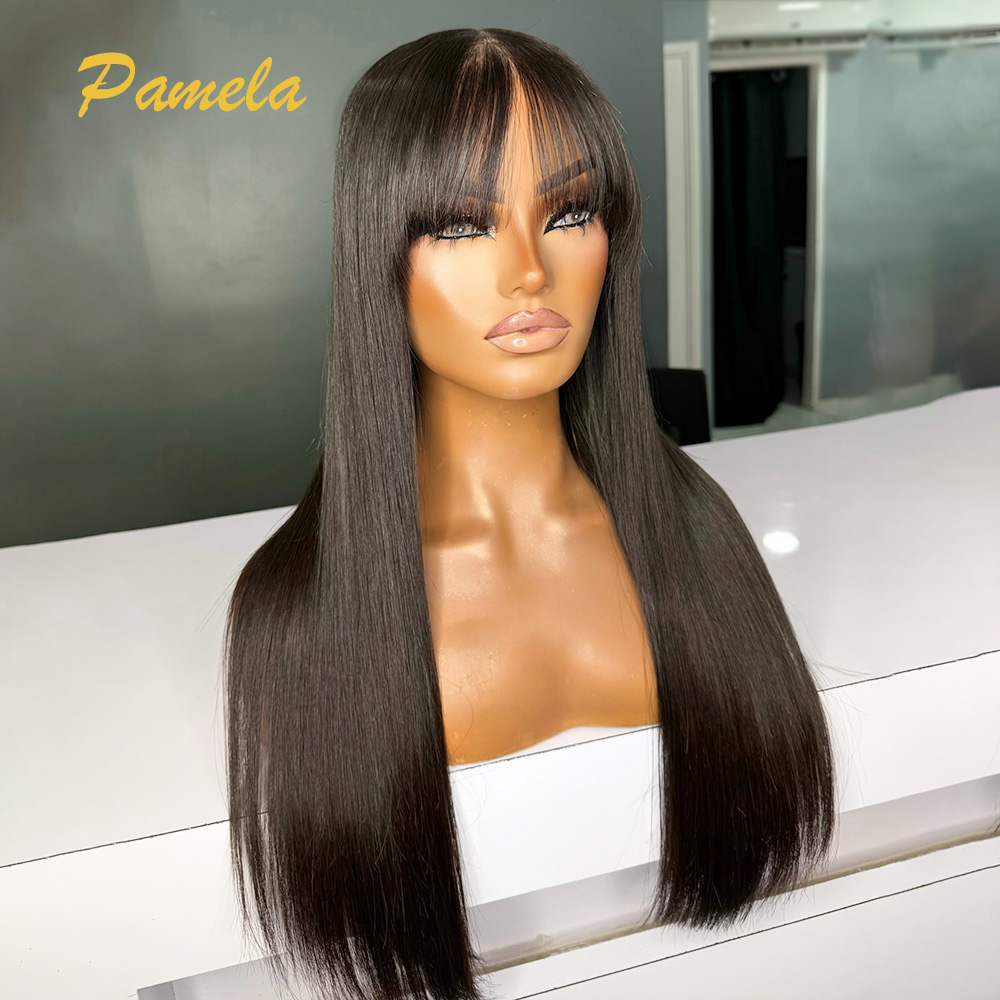 Lace Front Wigs - Brazilian Pre Cut Bone Straight Human