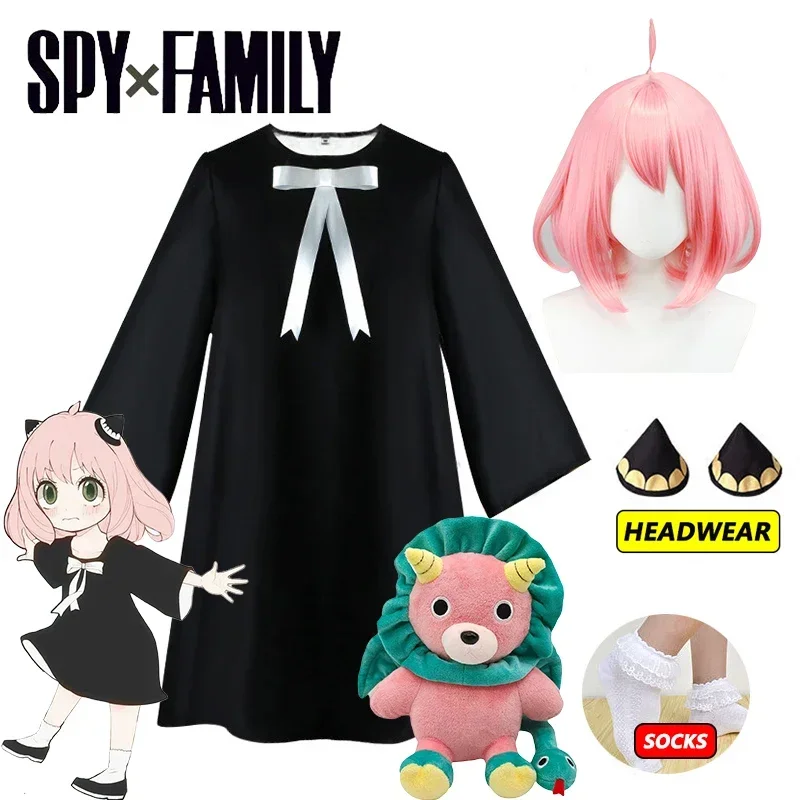 Synthetic Braided Wigs For Black Women - Anya Forger Cosplay Dress Anime Spy