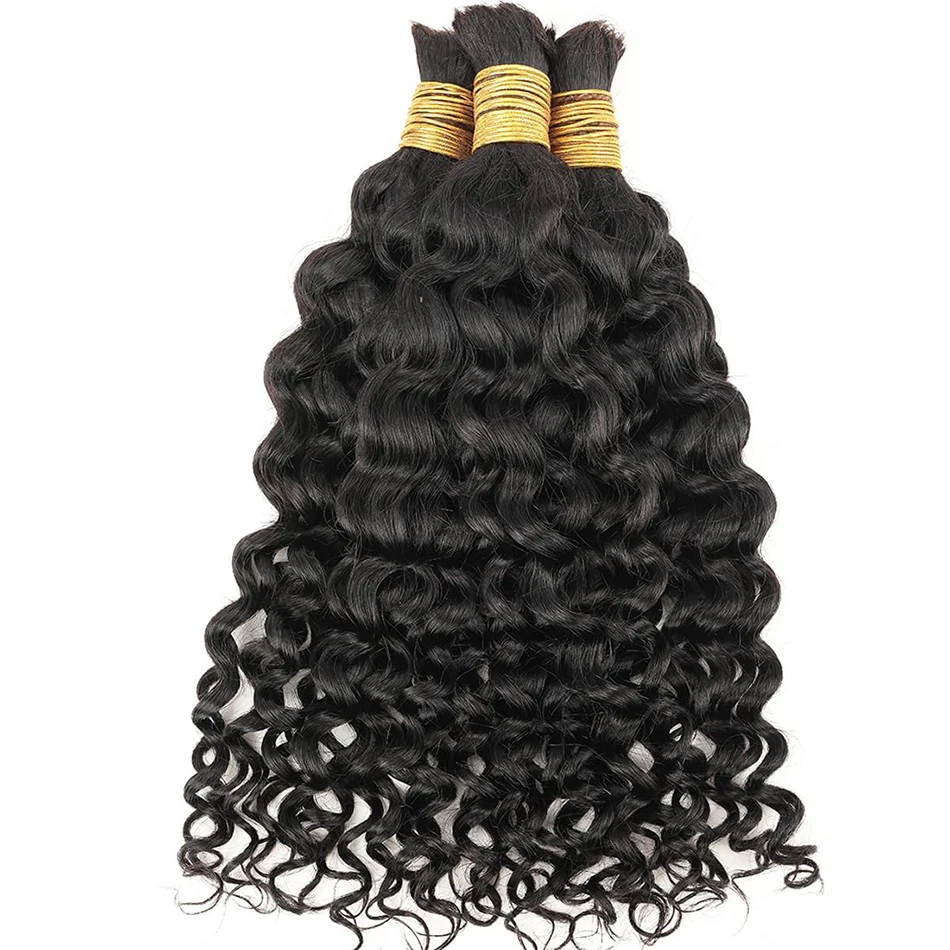 Water Wave Human Braiding Hair - đánh giá và giá Water Wave Bulk Human Hair For Braiding