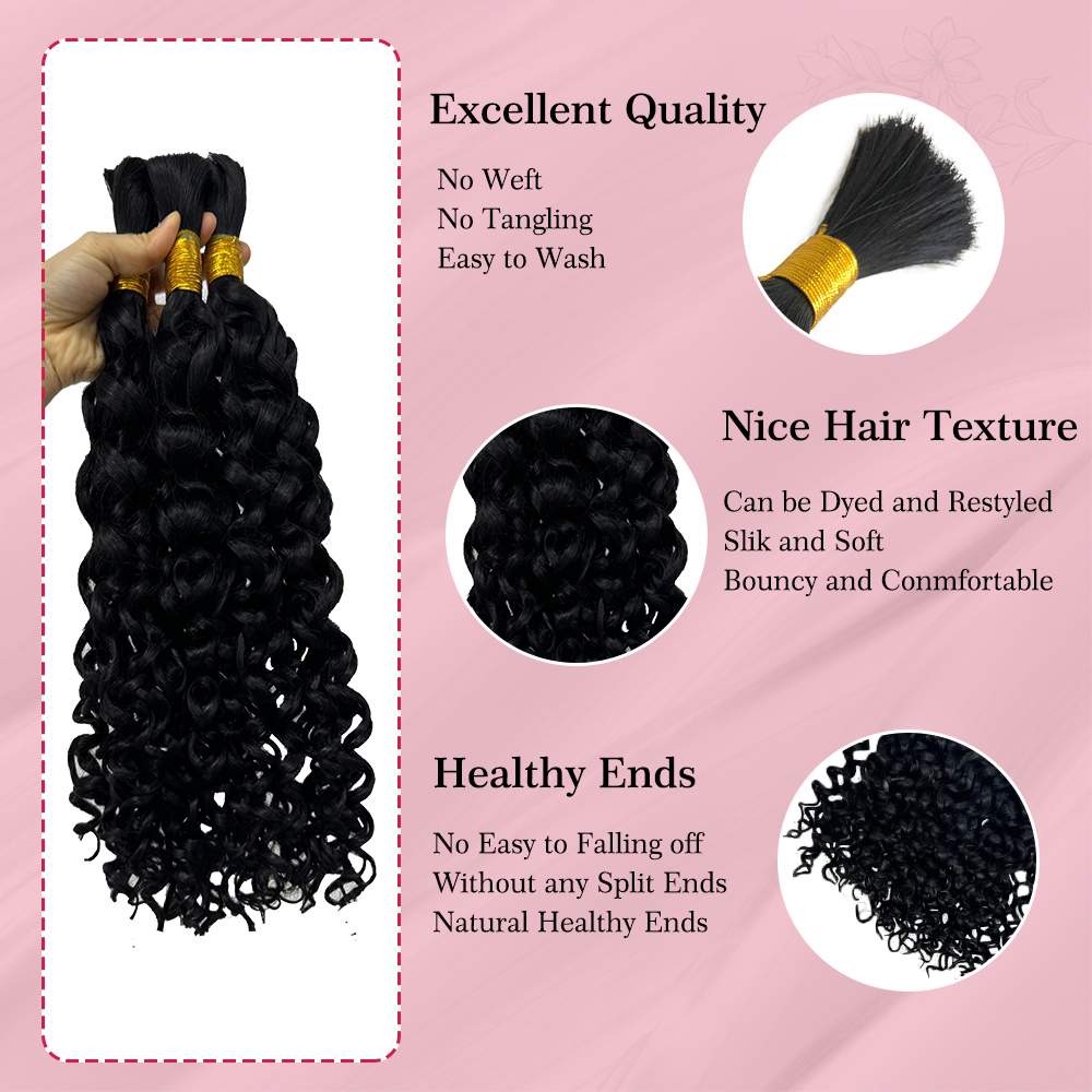Ali Queen Hair Water Wave Bulk - đánh giá và giá Water Wave Bulk Human Hair For Braiding