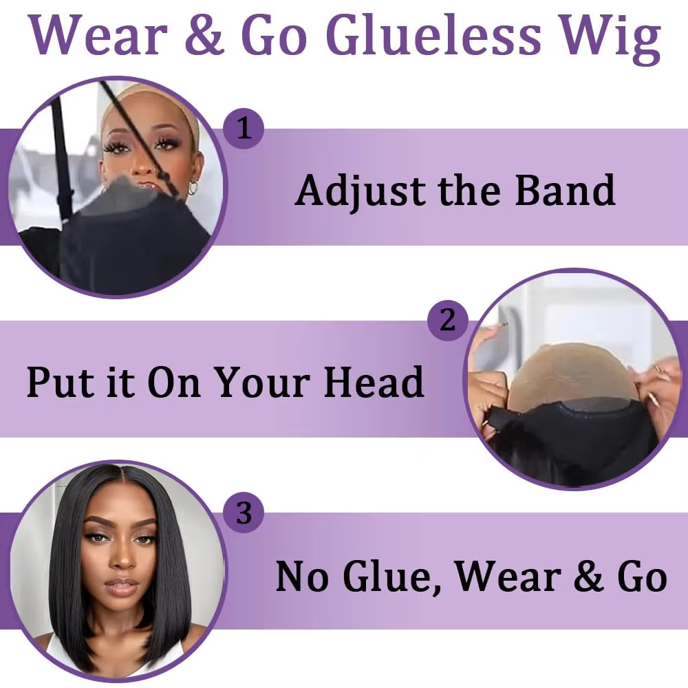 Glueless Wigs Human Hair Pre P - đánh giá và giá Glueless Wear And Go Human Hair Wig
