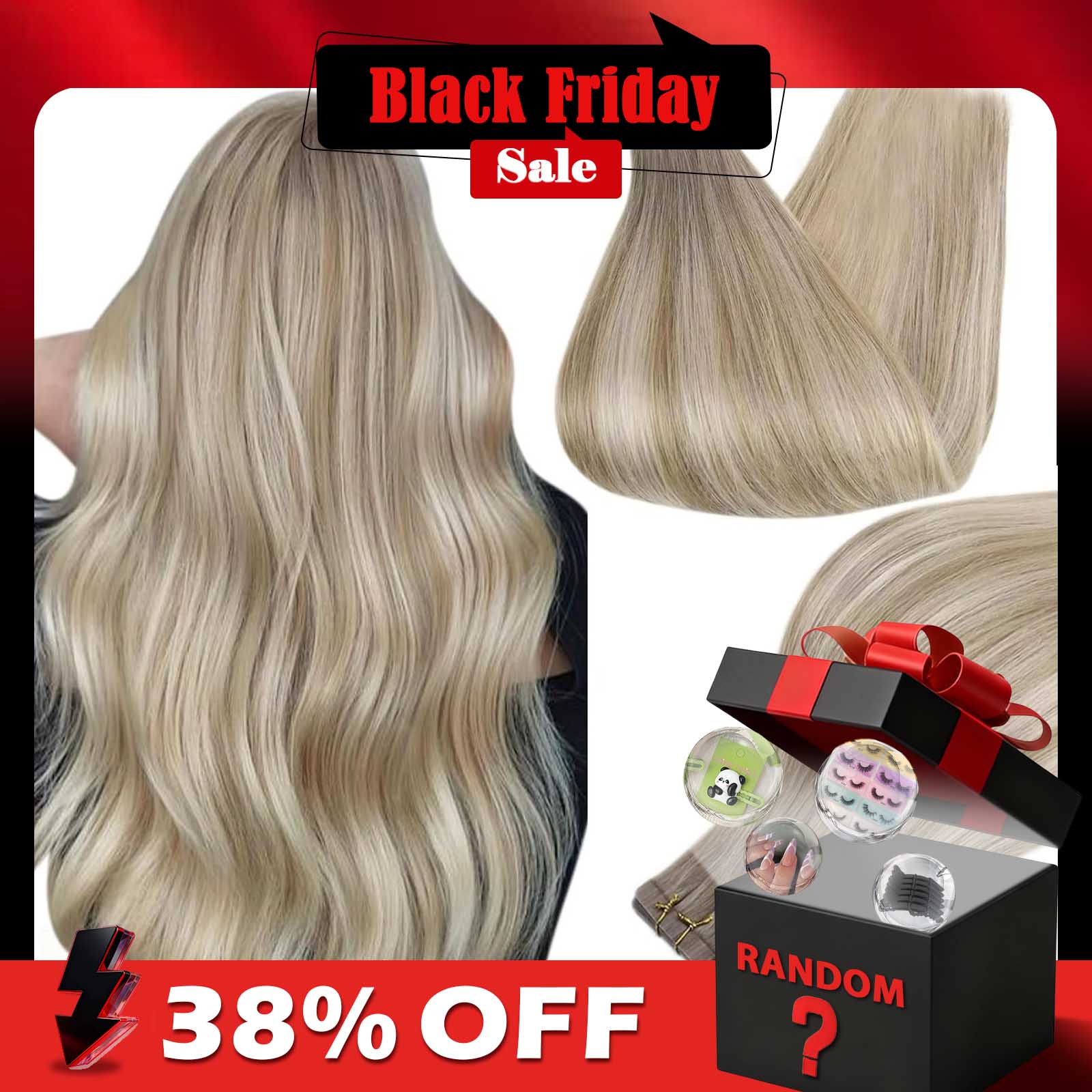 Full Shine Tape In Human Hair  - đánh giá và giá Invisible Tape In Extensions Real Hair