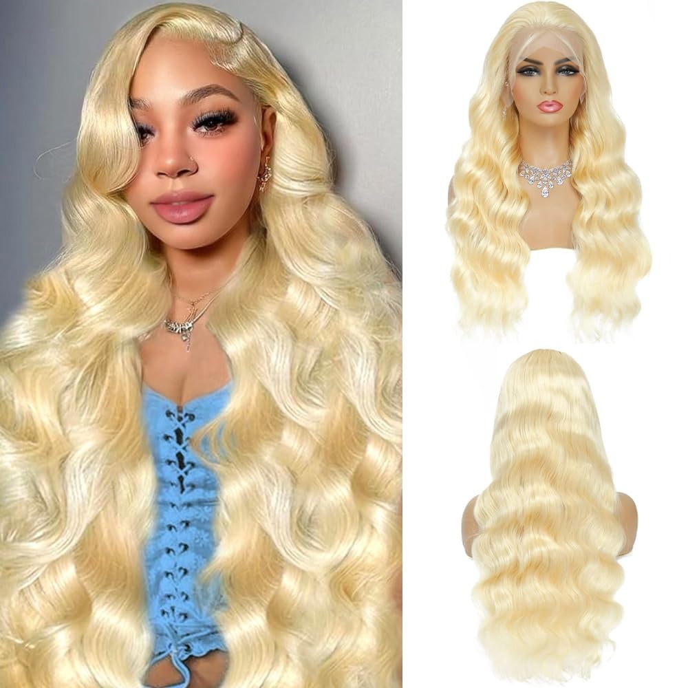 613 HD Lace Frontal Wig 200% D - đánh giá và giá 613 Blonde Body Wave Lace Front Wig