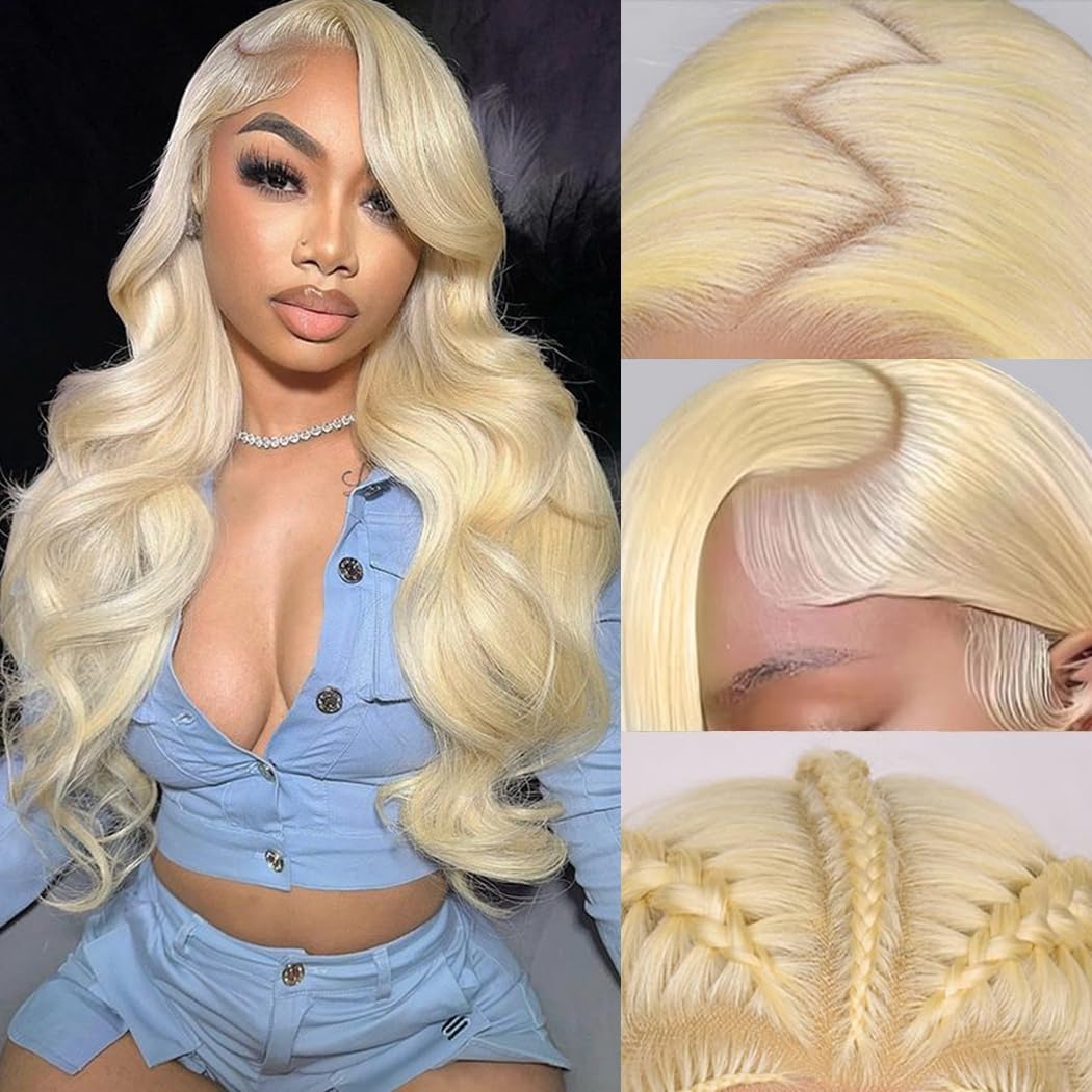 613 HD Lace Frontal Wig 200% D - đánh giá và giá 613 Blonde Body Wave Lace Front Wig