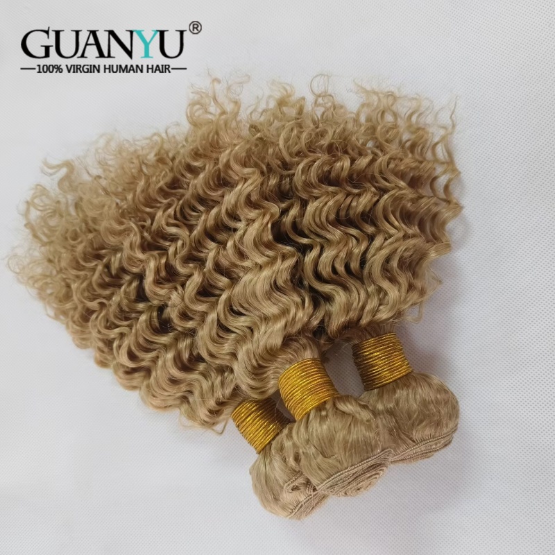#27 Honey Blonde Deep Wave Omb - đánh giá và giá Deep Wave 3 Bundles With Closure