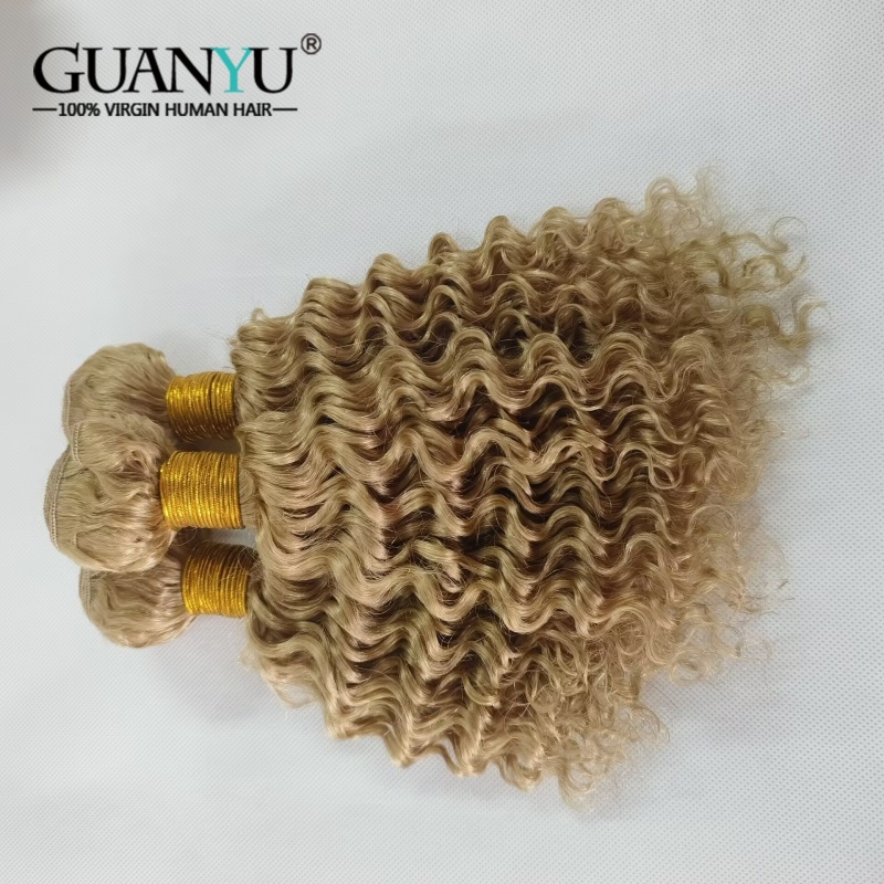 #27 Honey Blonde Deep Wave Omb - đánh giá và giá Deep Wave 3 Bundles With Closure