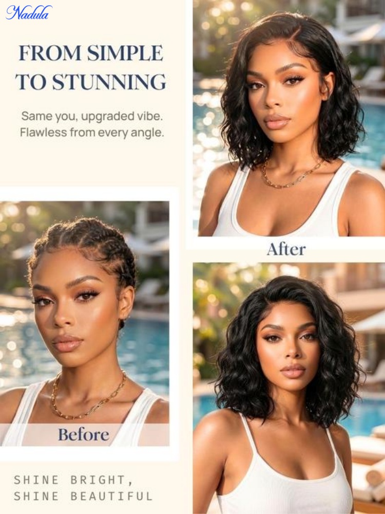 Nadula 13x4 Lace Frontal BOB W - đánh giá và giá Pre Parted 13X4 Lace Front Bob Wig