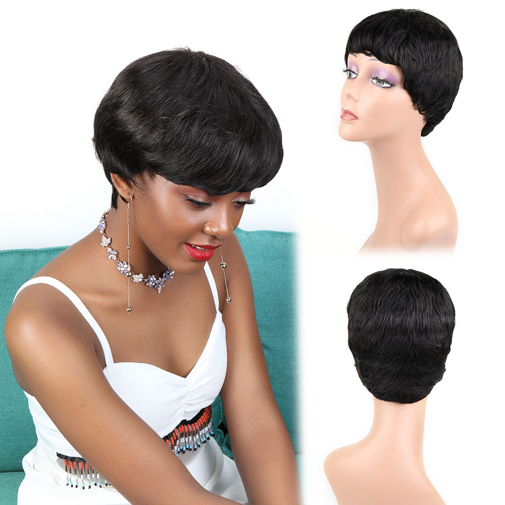 Bliss Short Human Hair Wigs Pi - đánh giá và giá Short Pixie Cut Wig Human Hair Cheap