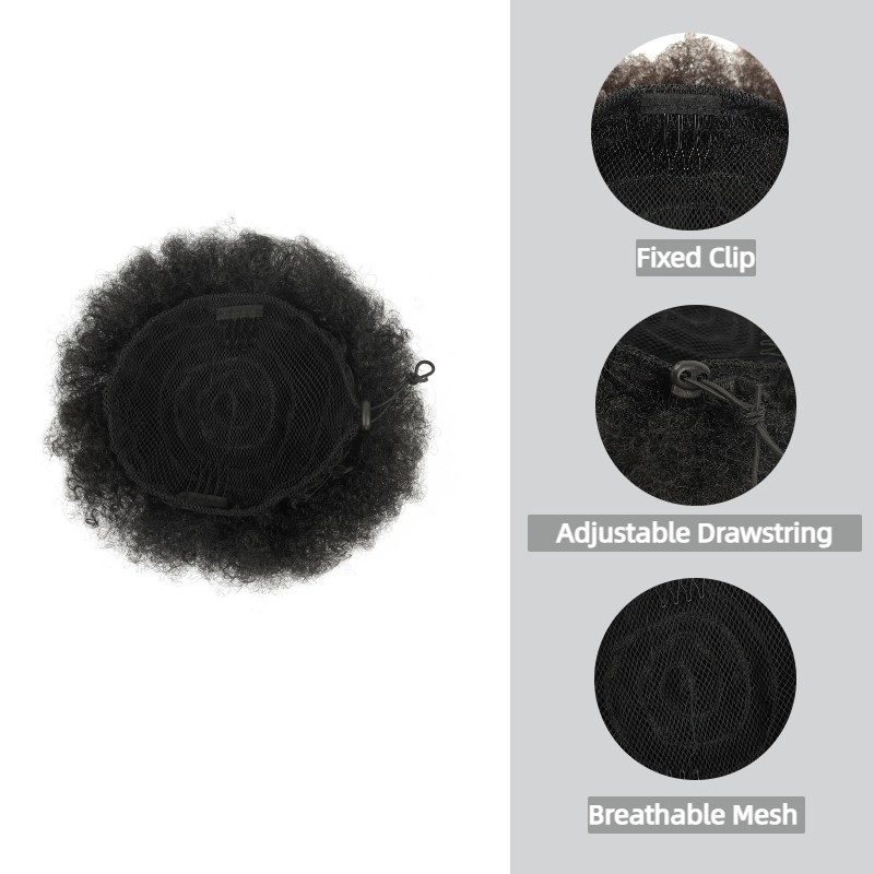 Afro Puff Drawstring Ponytail  - đánh giá và giá Drawstring Afro Curly Puff Ponytail