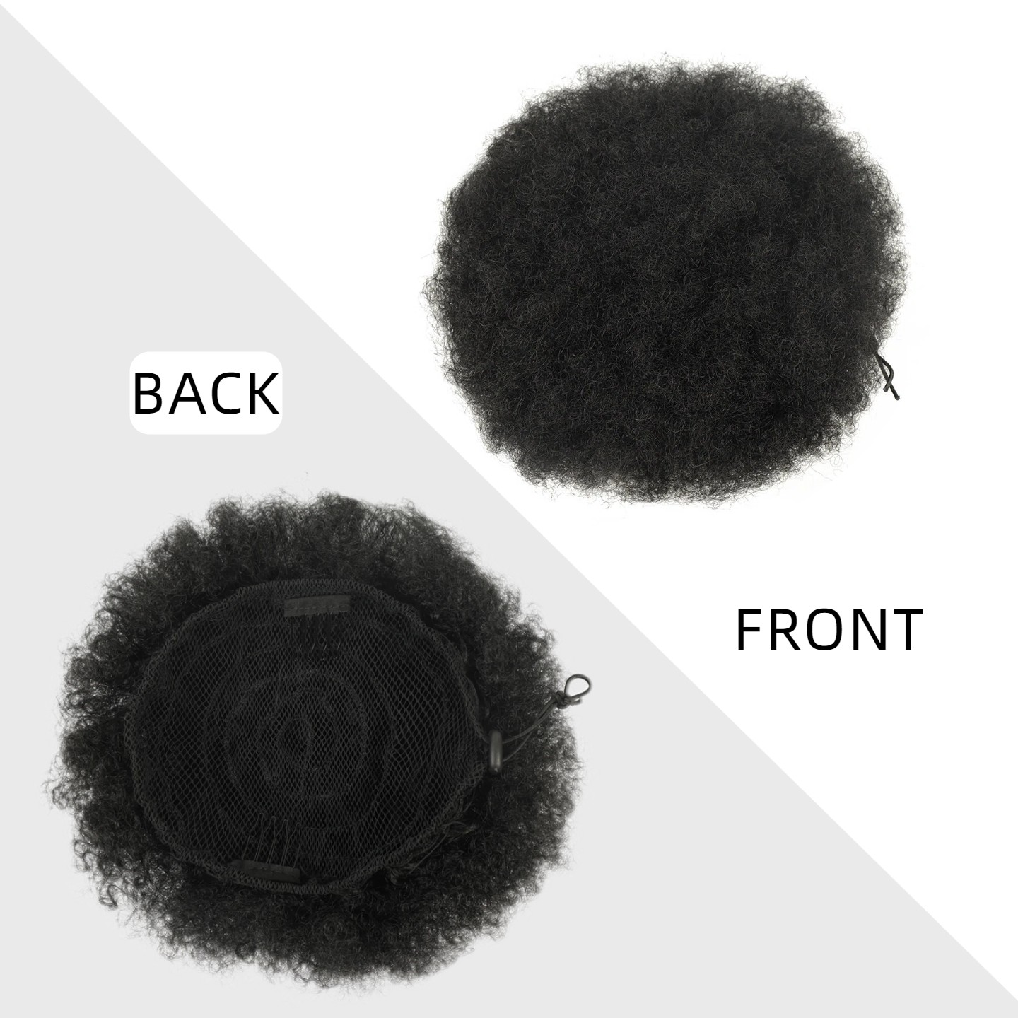 Afro Puff Drawstring Ponytail  - đánh giá và giá Drawstring Afro Curly Puff Ponytail