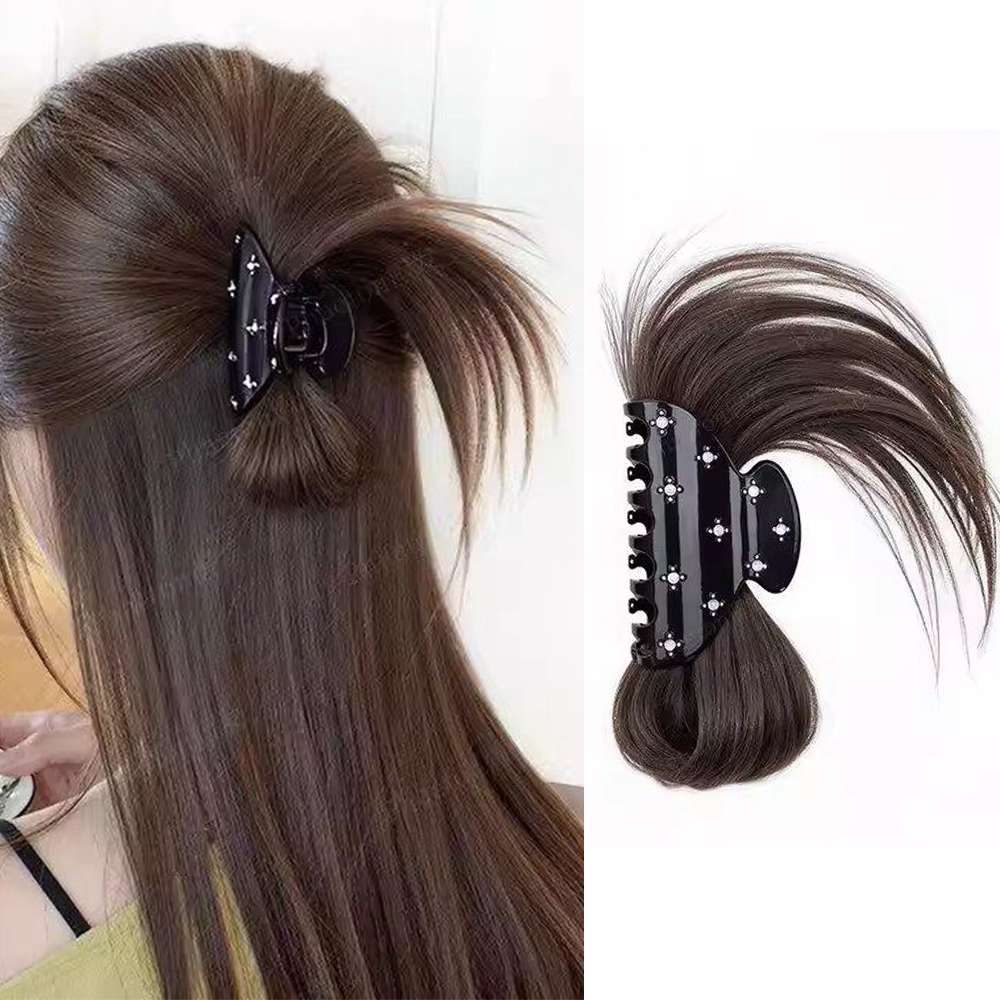Fluffy Messy Bun Claw Clip Syn - đánh giá và giá Claw Clip Messy Bun Hair Piece