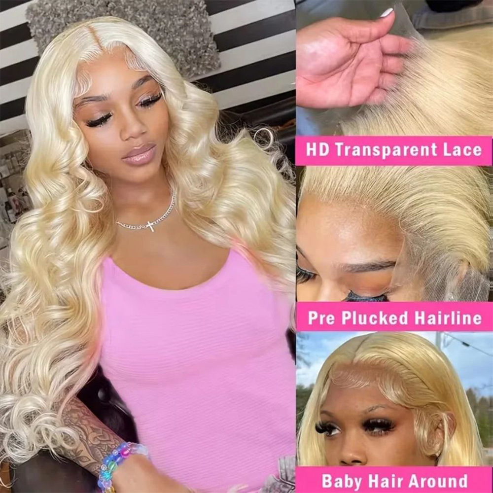 613 13x6 HD Transparent Lace F - đánh giá và giá 613 Blonde Body Wave Lace Front Wig