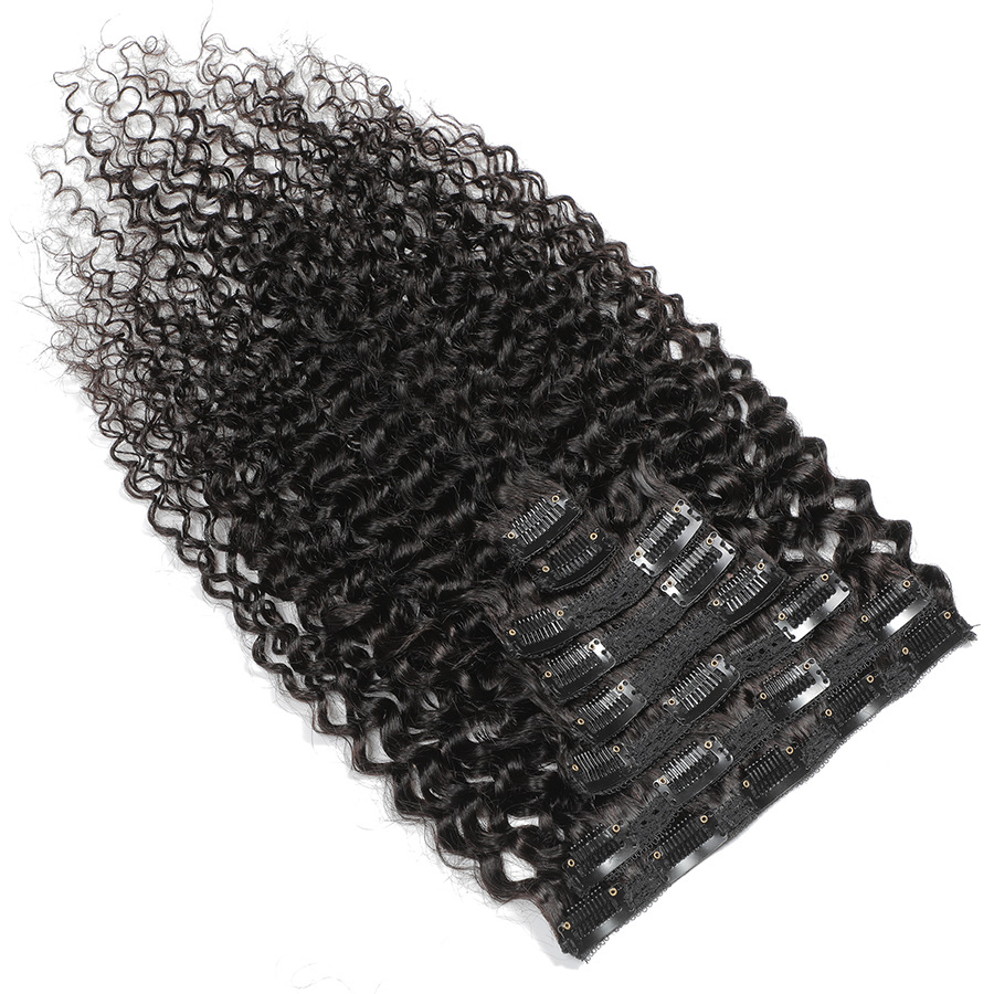 Newmi Kinky Curly Clip in Hair - đánh giá và giá Seamless Clip In Hair Extensions Human Hair