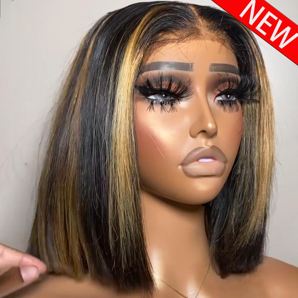 100% Human Hair Wig Highlight  - đánh giá và giá Glueless Wear And Go Human Hair Wig