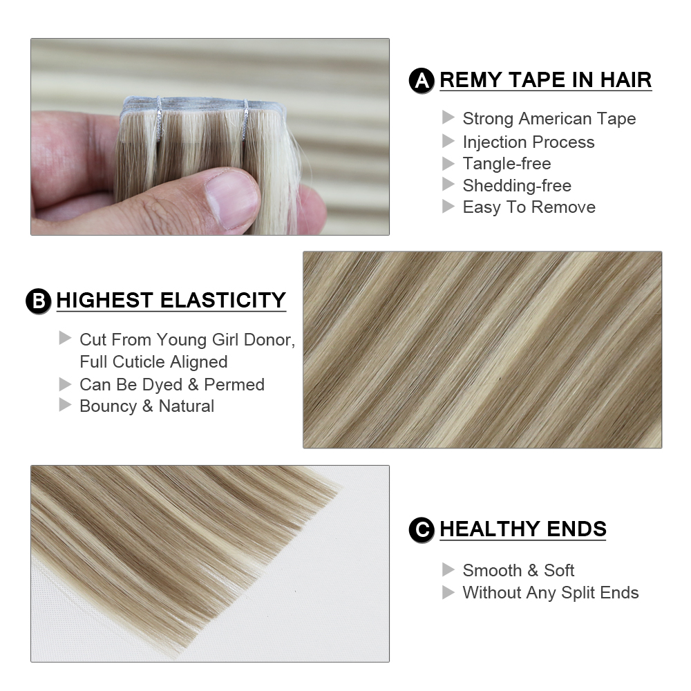 Invisible Tape In Extensions R - đánh giá và giá Invisible Tape In Extensions Real Hair