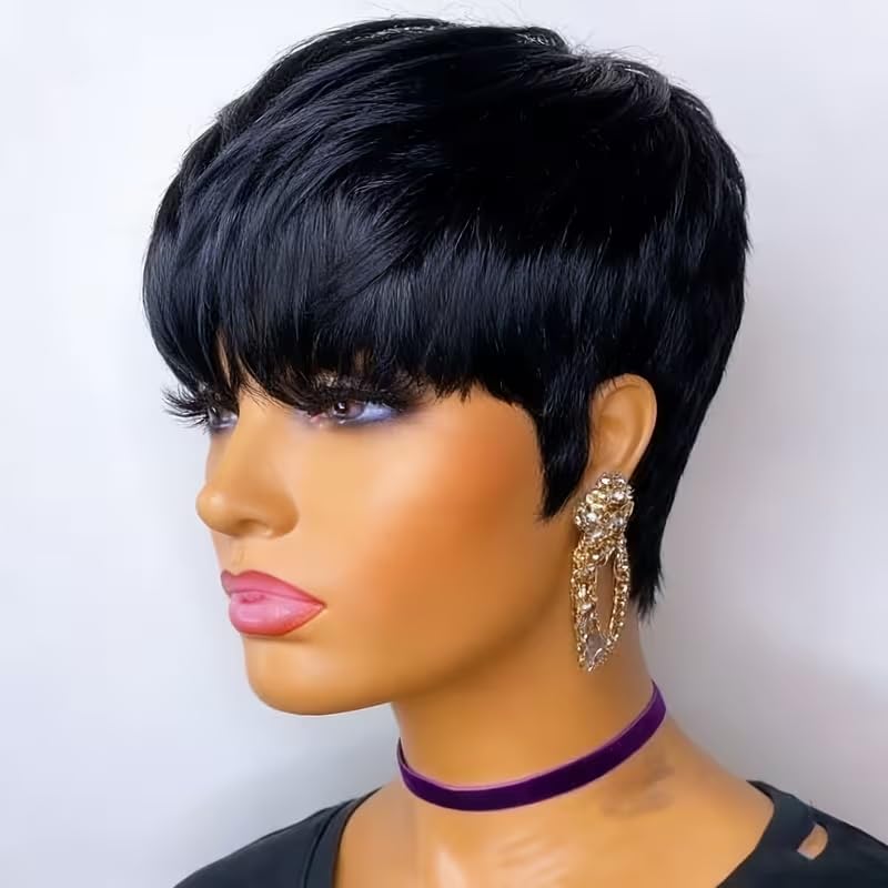 Short Pixie Cut Human Hair Wig - đánh giá và giá Short Pixie Cut Wig Human Hair Cheap