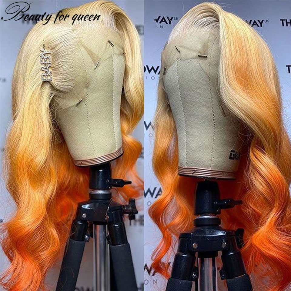 Ginger 613 Orange Body Wave Tr - đánh giá và giá 613 Blonde Body Wave Lace Front Wig