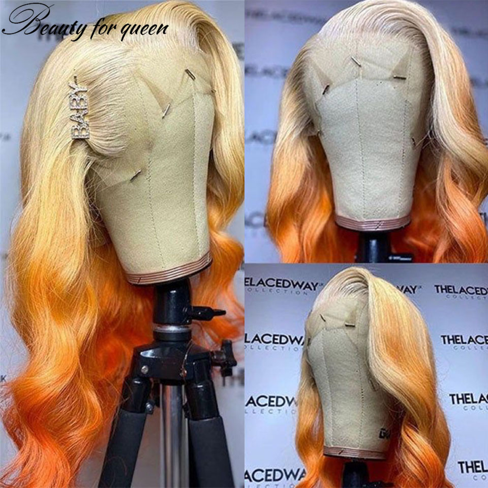 Ginger 613 Orange Body Wave Tr - đánh giá và giá 613 Blonde Body Wave Lace Front Wig