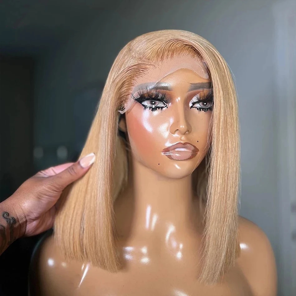 27# Honey Blonde Lace Frontal  - đánh giá và giá Glueless Wear And Go Human Hair Wig