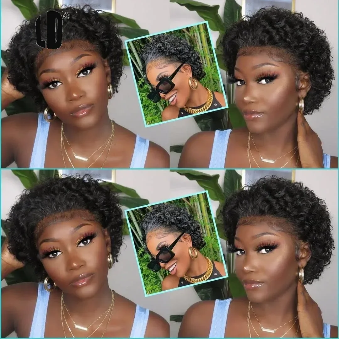 Pixie Cut Wig 99J Color Lace W - đánh giá và giá Short Pixie Cut Wig Human Hair Cheap