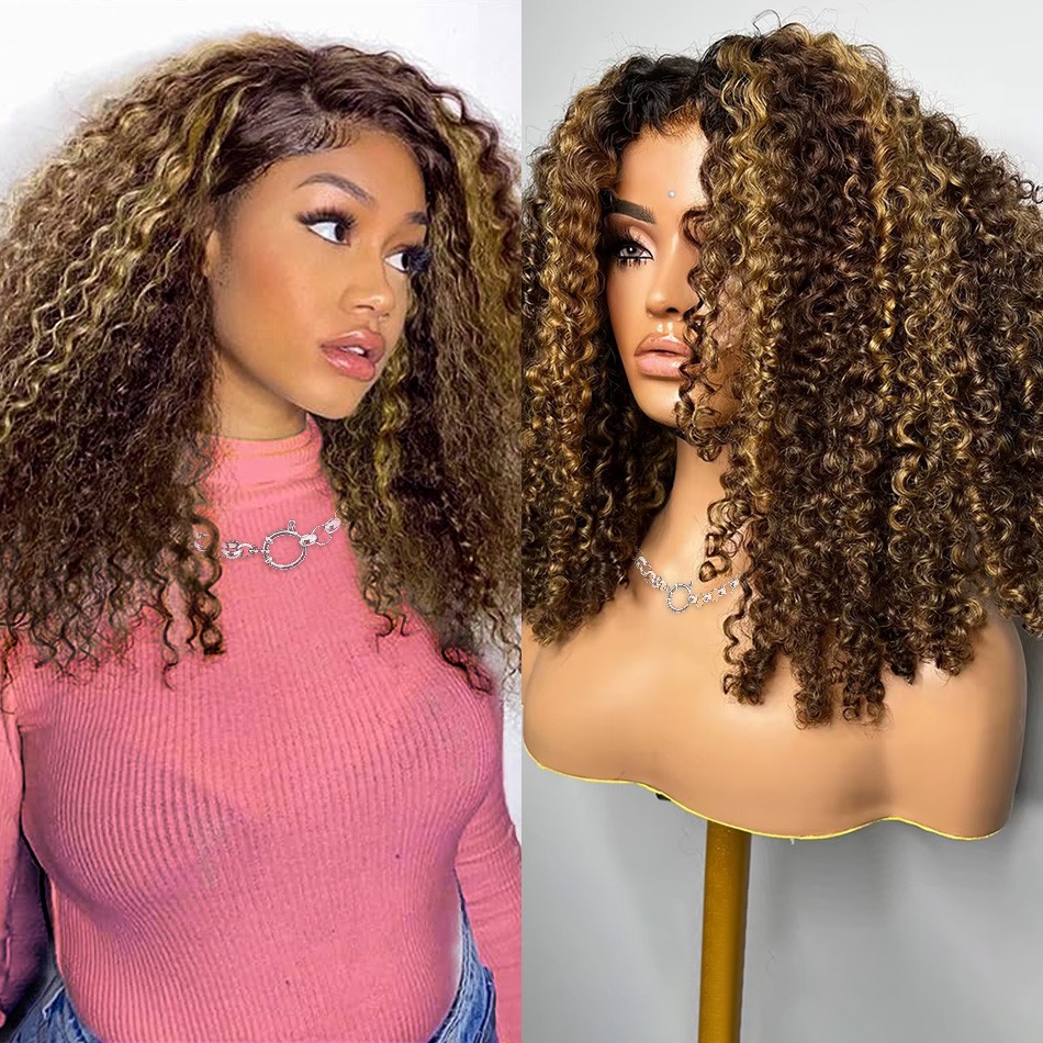 Highlight Honey Blonde Wear An - đánh giá và giá Glueless Wear And Go Human Hair Wig