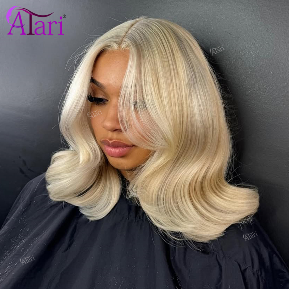 180 Density 13x4 Lace Frontal  - đánh giá và giá Pre Parted 13X4 Lace Front Bob Wig