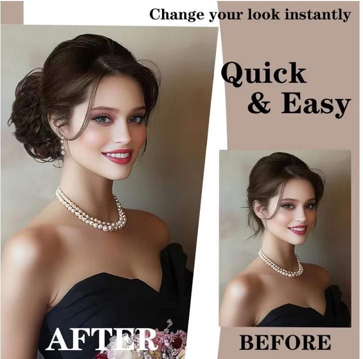Claw Clip Curly Hair Bun Exten - đánh giá và giá Claw Clip Messy Bun Hair Piece