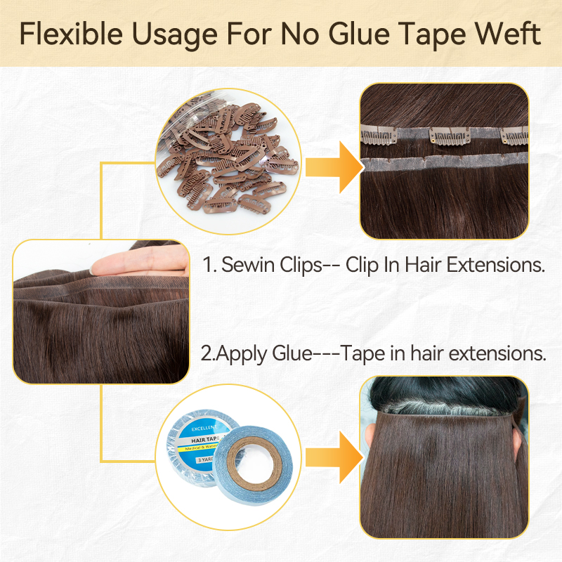 Invisible Long Tape PU Weft Hu - đánh giá và giá Invisible Tape In Extensions Real Hair