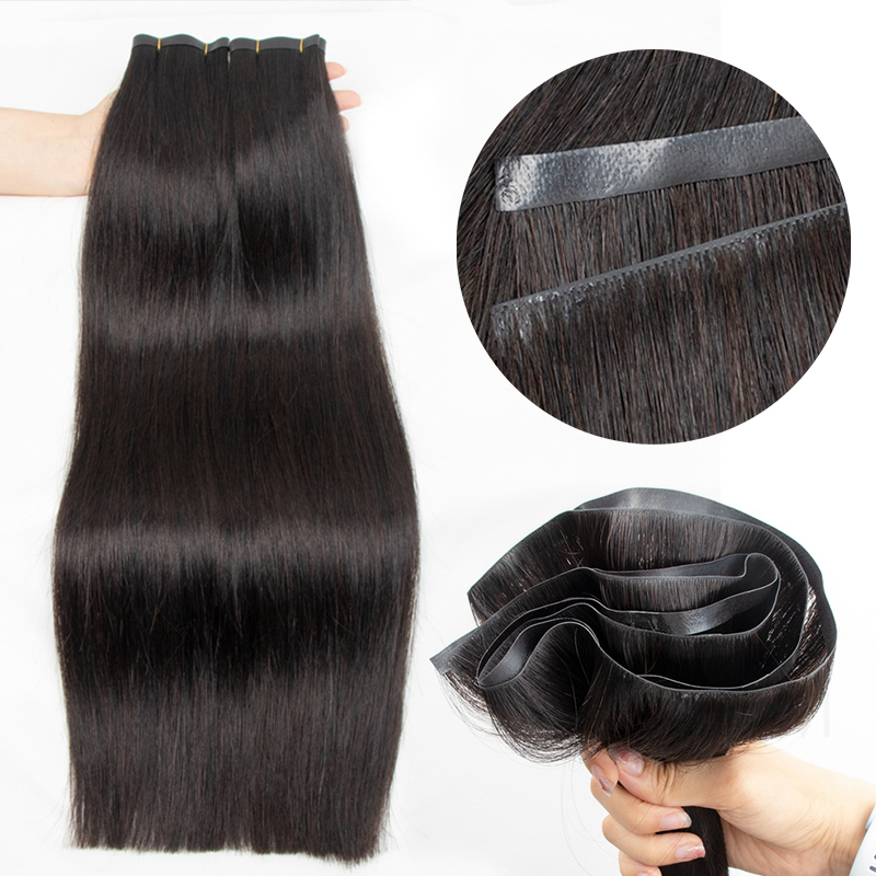 Invisible Long Tape PU Weft Hu - đánh giá và giá Invisible Tape In Extensions Real Hair