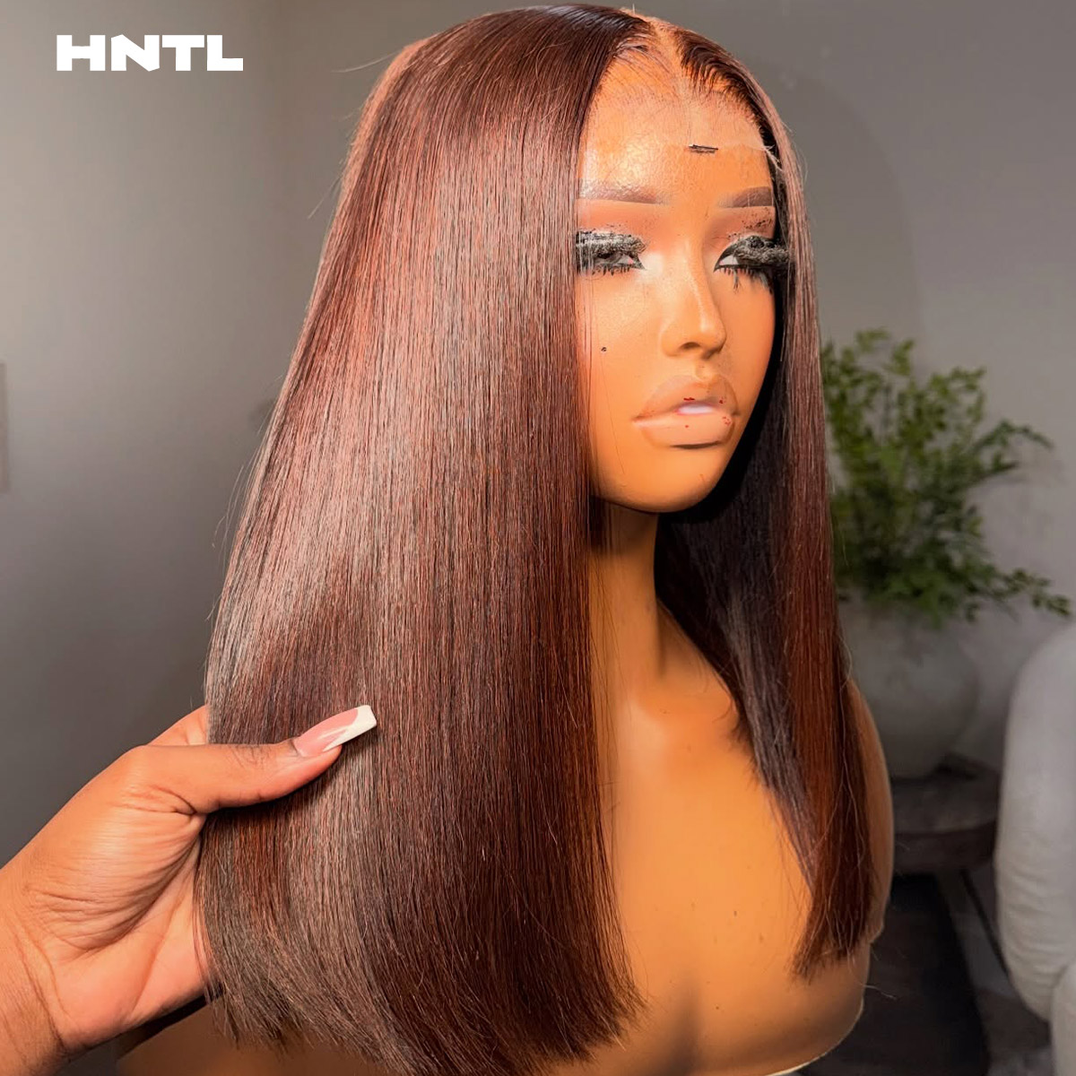 Glueless Wear and Go Brown Col - đánh giá và giá Pre Parted 13X4 Lace Front Bob Wig
