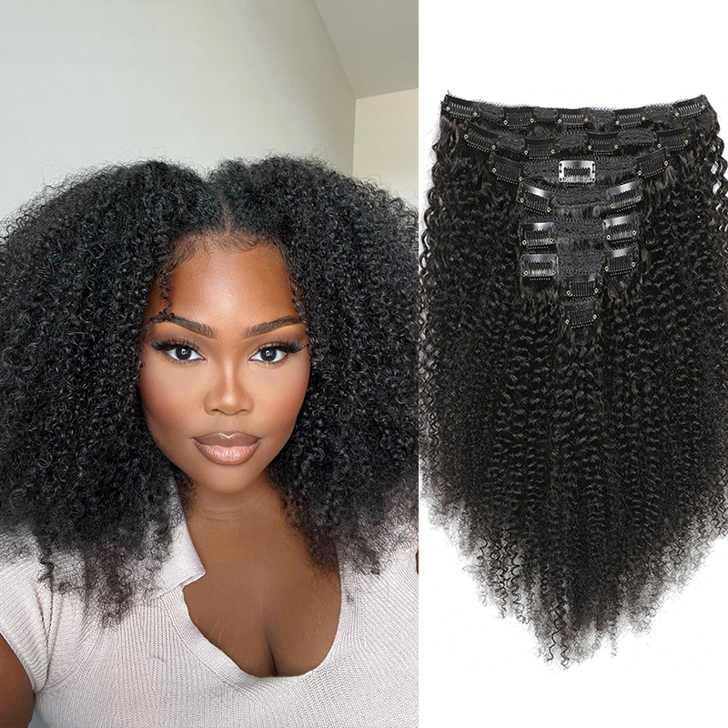Afro Human Hair Clip In Extens - đánh giá và giá Seamless Clip In Hair Extensions Human Hair