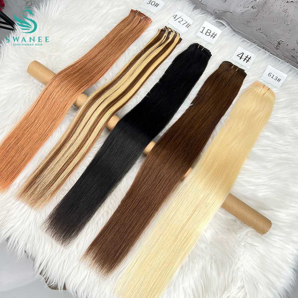 Clip in Hair Extensions Real N - đánh giá và giá Seamless Clip In Hair Extensions Human Hair