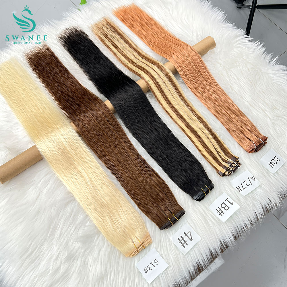 Clip in Hair Extensions Real N - đánh giá và giá Seamless Clip In Hair Extensions Human Hair
