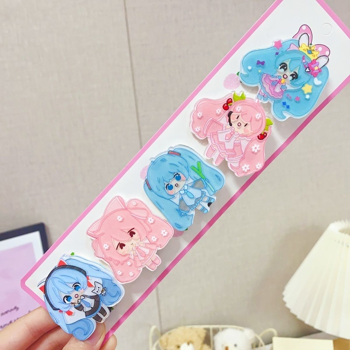 Hatsune Miku cartoon hair clip - đánh giá và giá Hair Bundles