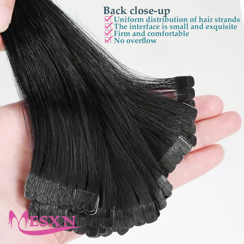 Mini Tape In Human Hair Extens - đánh giá và giá Invisible Tape In Extensions Real Hair