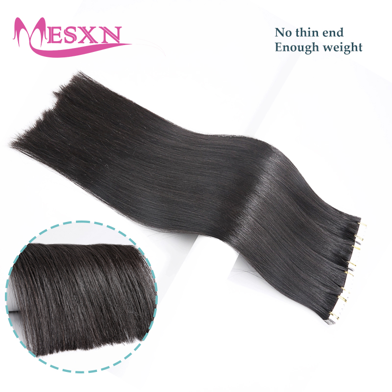 Mini Tape In Human Hair Extens - đánh giá và giá Invisible Tape In Extensions Real Hair