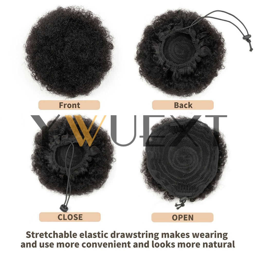 Afro Puff Drawstring Ponytail  - đánh giá và giá Drawstring Afro Curly Puff Ponytail