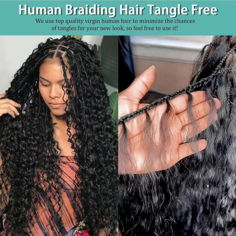 2 Bundles Water Wave Bulk Huma - đánh giá và giá Water Wave Bulk Human Hair For Braiding